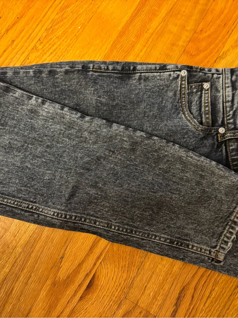 Balmain men’s distressed slim leg jeans